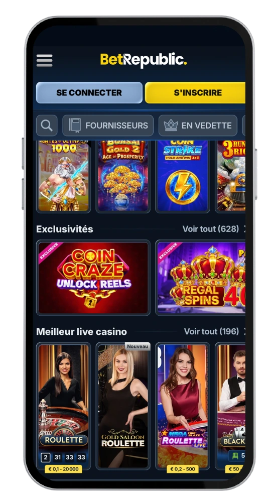BetRepublic application